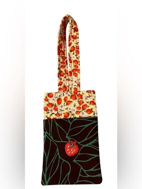 Strawberry Print Luggage Bag Tag